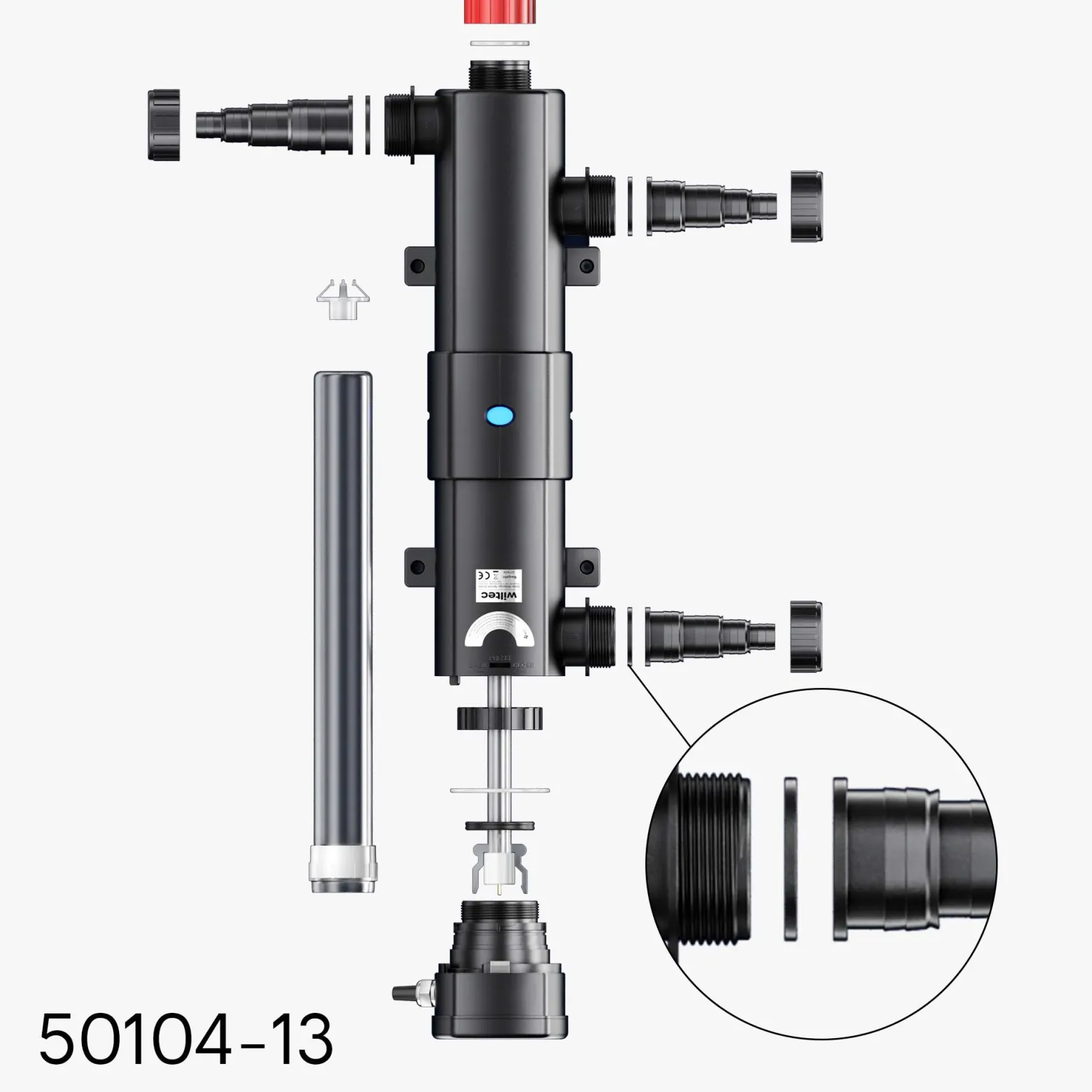 Sun Sun Ersatzteil für CUV-272 Teichklärer – Gummiring – für Teichfilter, UV Leuchtmittel, UVC Klärer Zubehör