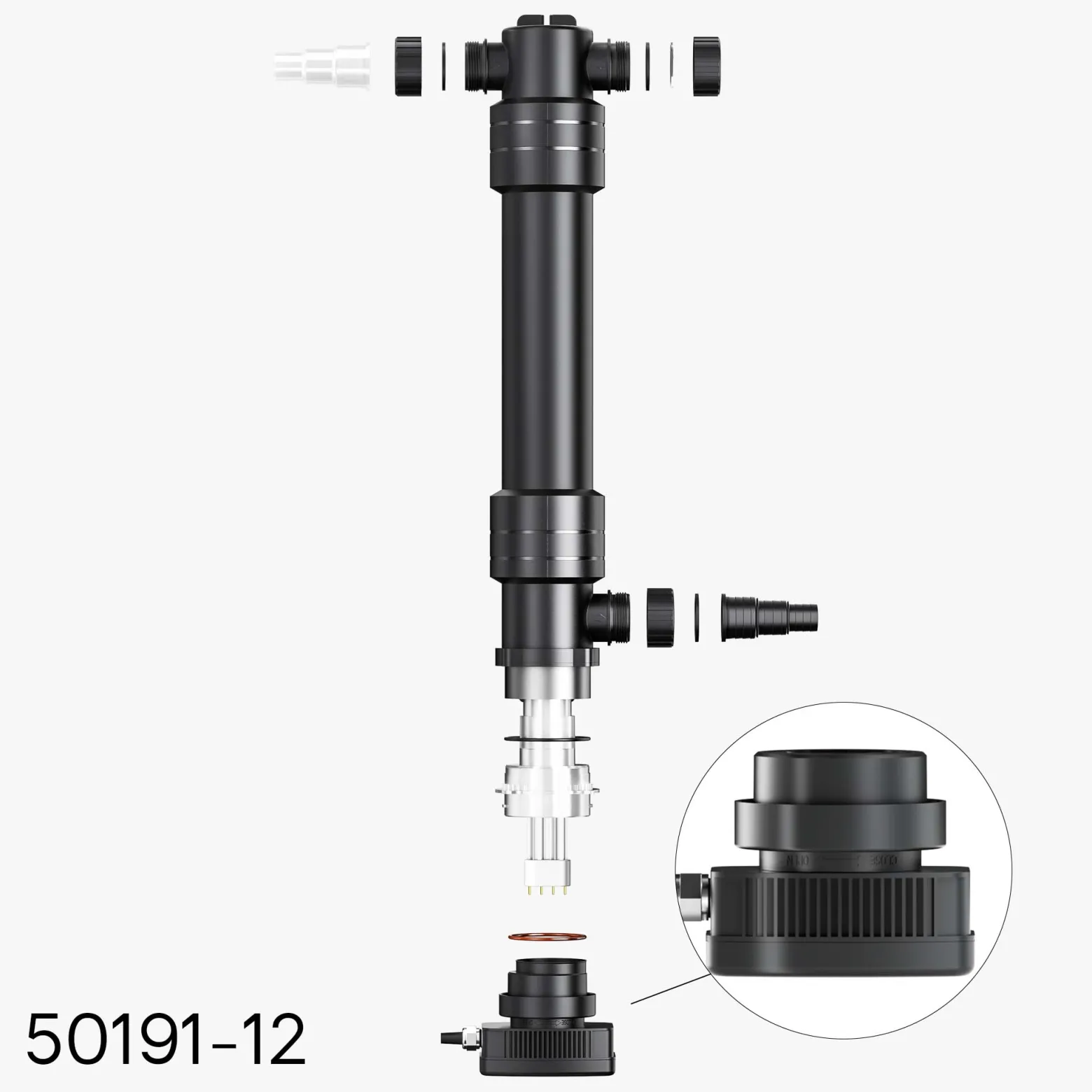 SunSun Ersatzteil für CUV-672 Teichklärer – Anschlusseinheit – für Teichfilter, UV Leuchtmittel, UVC Klärer Zubehör
