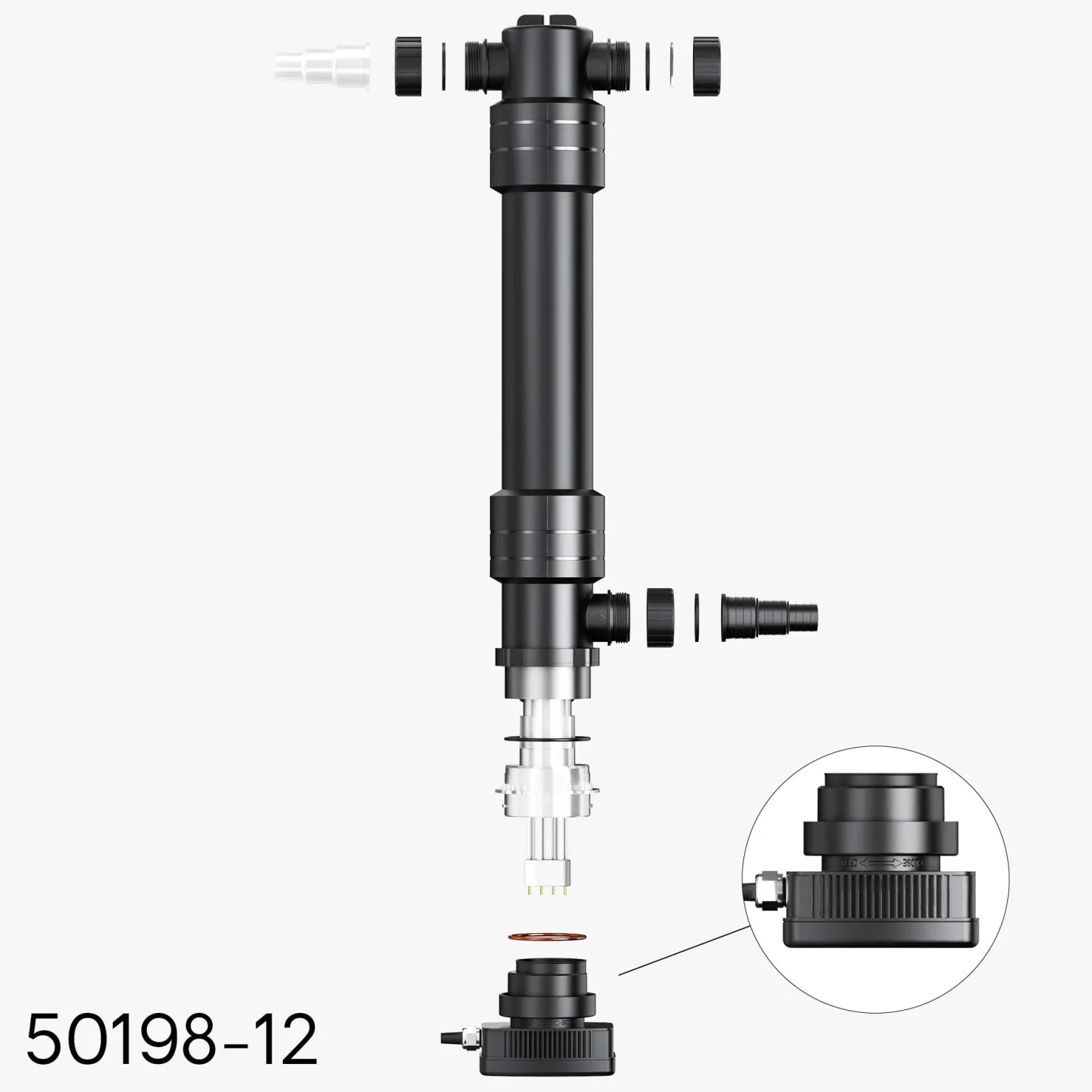 SunSun Ersatzteil für CUV-6110 Teichklärer – Anschlusseinheit – für Teichfilter, UV Leuchtmittel, UVC Klärer Zubehör