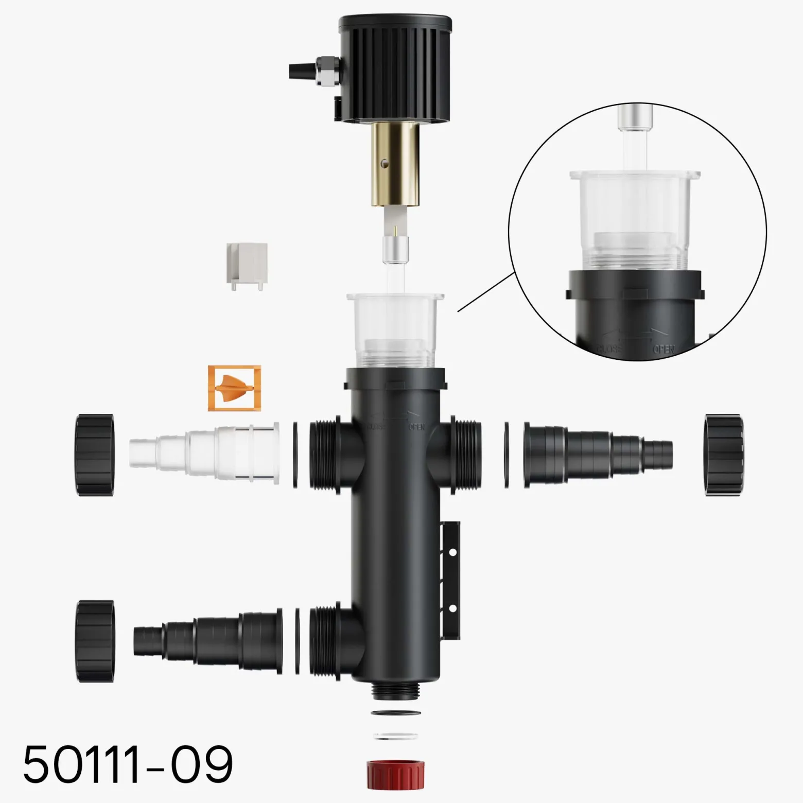 SunSun Ersatzteil für CUV-209 Teichklärer – Quarzglashülse – transparent – für Teiche, UV Lampe, Filter, UVC Teichfilter Zubehör