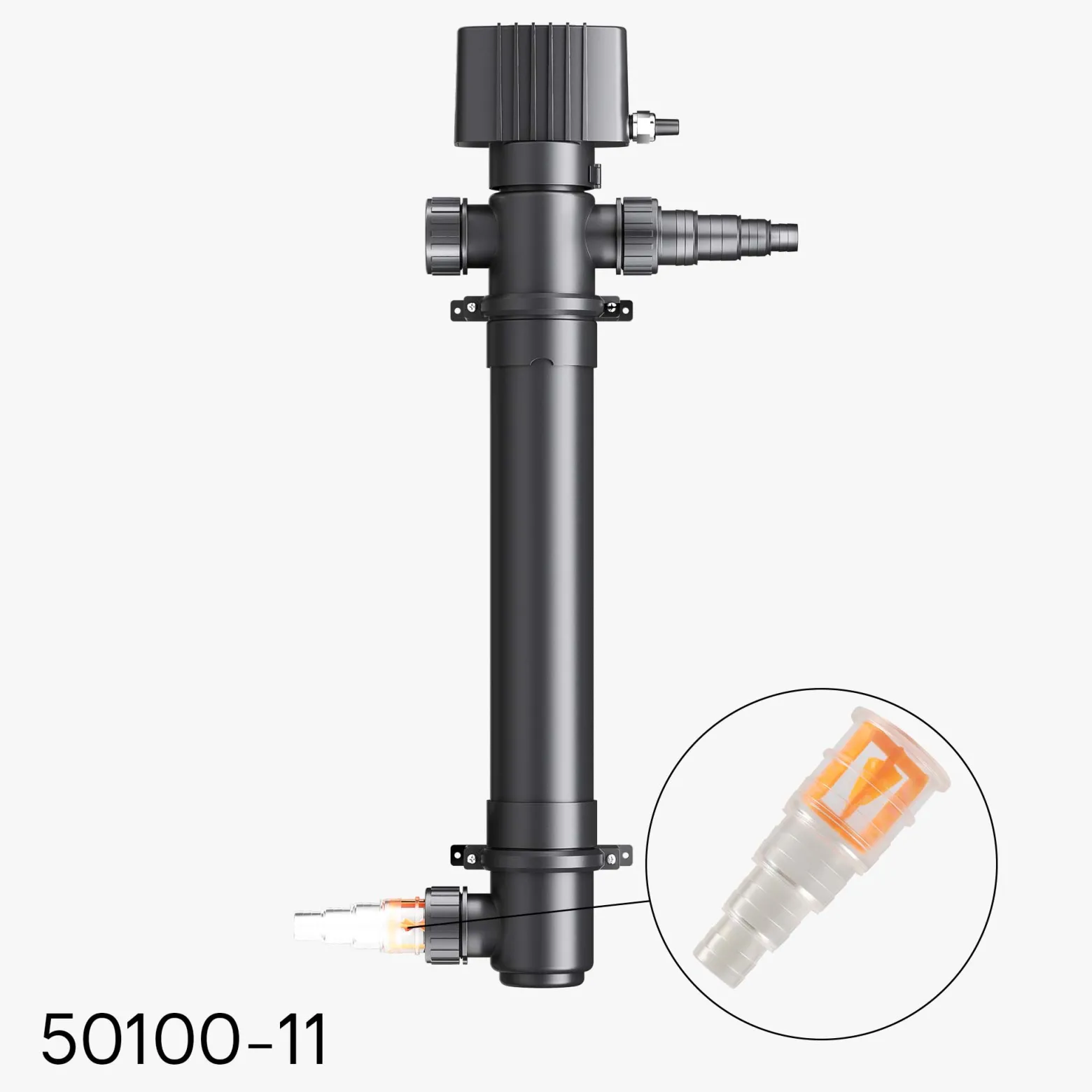 SunSun Ersatzteil für CUV-155 Teichklärer – Durchflussmesser – für Teichfilter, UV Leuchtmittel, UVC Klärer Zubehör