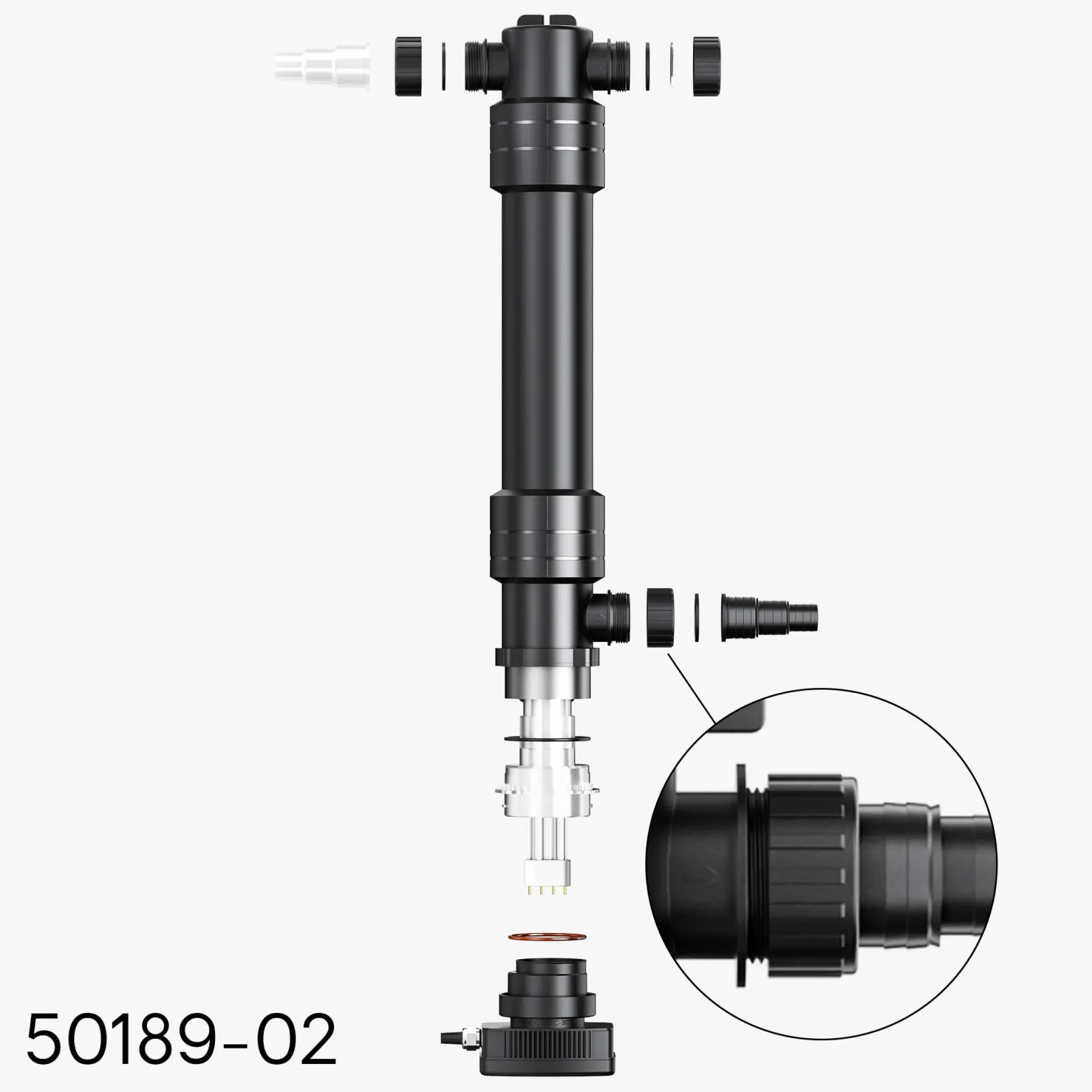 Sun Sun Ersatzteil für CUV-655 Teichklärer – Schraubring – für Teichfilter, UV Leuchtmittel, UVC Klärer Zubehör