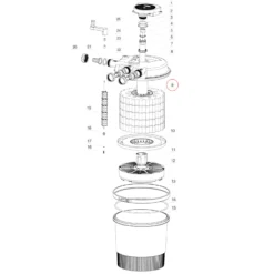 SunSun Ersatzteil für Druckteichfilter CPF-20000/30000 Schwamm gelb, Teichdruckfilter UVC-Lampe, effiziente Teichfilteranlage
