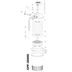SunSun Ersatzteil für Druckteichfilter CPF-20000/50000 O-Ring 421 x 7,5 mm, Teichdruckfilter UVC-Lampe, effiziente Teichfilteranlage