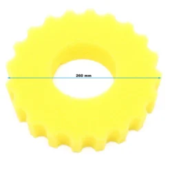SunSun Ersatzteil für Druckteichfilter CPF-5000 Schwamm gelb, Teichdruckfilter UV-Lampe 18 W, 10000 l/h Teichfilteranlage