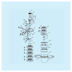 SunSun Ersatzteil für Druckteichfilter CPF-5000 Spannring, Teichdruckfilter UV-Lampe 18 W, 10000 l/h Teichfilteranlage