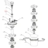 SunSun Ersatzteil für Druckteichfilter CPF-280 Quarzrohr, Teichdruckfilter UVC-Lampe 11 W, 9000 l/h effiziente Teichfilteranlage