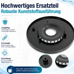 SunSun Ersatzteil für Druckteichfilter ab Q1/2021 Justierplatte Ø 294 mm, Teichdruckfilter UVC-Lampe, Teichfilteranlage hohe Wasserdurchlaufmenge