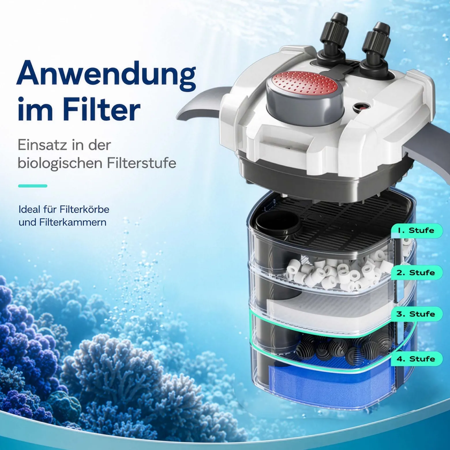 SunSun Ersatzteil für HW-304 Aquarium Außenfilter - Bio Balls 40 Stück Ø 28 mm, Biokugeln für Auqariumfilter, Aquariumzubehör Filterkugeln als Filtermedium