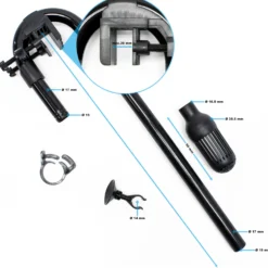 SunSun Ersatzteil für HW-303 Aquarium Außenfilter - Ansaugung Set, Ansaugungsset für Aquariumfilter inkl. Ansaugkorb, Schlauchschelle, Saughalter, Fixierungsklemme und Ansaugbogenrohr