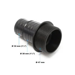 SunSun Ersatzteil für Schwimmbadpumpe Ein- und Ausgang 32/38 mm, 550 W Poolfilteranlage, Filterpumpe 13000 l/h, Poolpumpe mit Schwimmerschalter