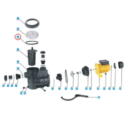 SunSun Ersatzteil für Schwimmbadpumpe Dichtung 1, 550 W Poolfilteranlage, Poolpumpe mit Schwimmerschalter, Filterpumpe 13000 l/h