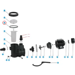 SunSun Ersatzteil für Schwimmbadpumpe Dichtung 1, 220 W Poolfilteranlage, Pool Pumpe mit Schwimmerschalter, Filterpumpe 5000 l/h