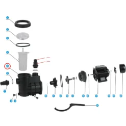 SunSun Ersatzteil für Schwimmbadpumpe Pumpengehäuse, 220 W Poolfilteranlage, Pool Pumpe mit Schwimmerschalter, Filterpumpe 5000 l/h