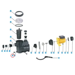 SunSun Ersatzteil für Schwimmbadpumpe Ablassstopfen, 550 W Poolfilteranlage, Filterpumpe 13000 l/h, Poolpumpe mit Schwimmerschalter