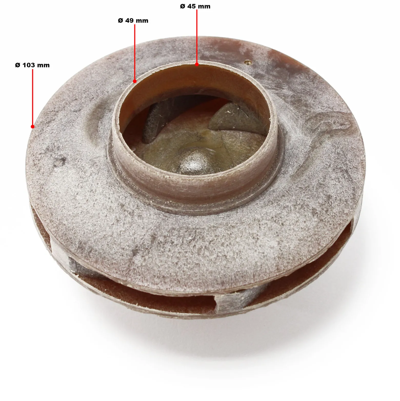 SunSun Ersatzteil für Schwimmbadpumpe Impeller, Flügelrad für 750 W Poolfilteranlage, Filterpumpe 14500 l/h, Pool Pumpe mit Schwimmerschalter