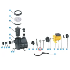 SunSun Ersatzteil für Schwimmbadpumpe Impeller, Flügelrad für 750 W Poolfilteranlage, Filterpumpe 14500 l/h, Pool Pumpe mit Schwimmerschalter