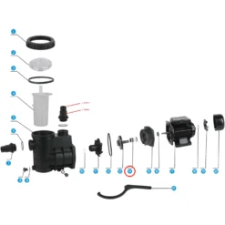 SunSun Ersatzteil für Schwimmbadpumpe Mechanische Dichtung, 220 W Poolfilteranlage, Pool Pumpe mit Schwimmerschalter, Filterpumpe 5000 l/h
