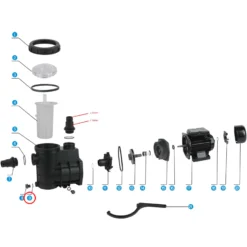 SunSun Ersatzteil für Schwimmbadpumpe Dichtung 2, 220 W Poolfilteranlage, Pool Pumpe mit Schwimmerschalter, Filterpumpe 5000 l/h