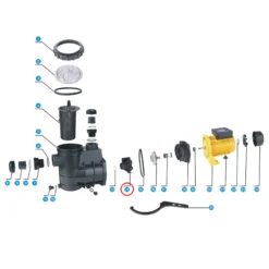 SunSun Ersatzteil für Schwimmbadpumpe Diffusor, 750 W Poolfilteranlage, Filterpumpe 14500 l/h, Pool Pumpe mit Schwimmerschalter