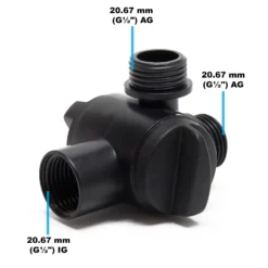 SunSun Ersatzteil für Springbrunnenpumpe einstellbares T-Stück verschiedene Anschlüsse, kompatibel mit CHJ-, CUP- und HJ-Serie, effiziente Teichpumpe