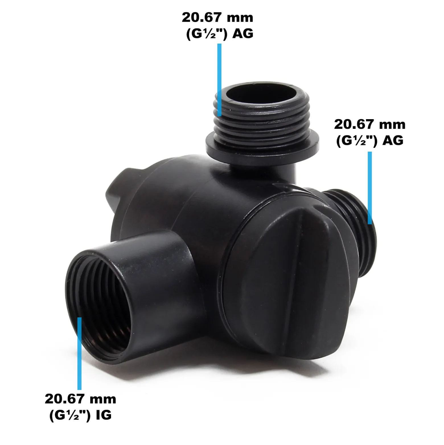 SunSun Ersatzteil für Springbrunnenpumpe einstellbares T-Stück verschiedene Anschlüsse, kompatibel mit CHJ-, CUP- und HJ-Serie, effiziente Teichpumpe