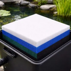 SunSun Filtervlies Synfil 300 50 x 50 x 2,5 cm, sehr feine Porung, weiß, für Teichfilter oder Aquarienfilter, Aquarium Filtermedium