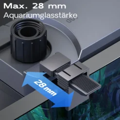 SunSun HBL-802 Hang On Filter Aquarium Anhängefilter 500l/h 6 W für Aquarien bis 100 Liter