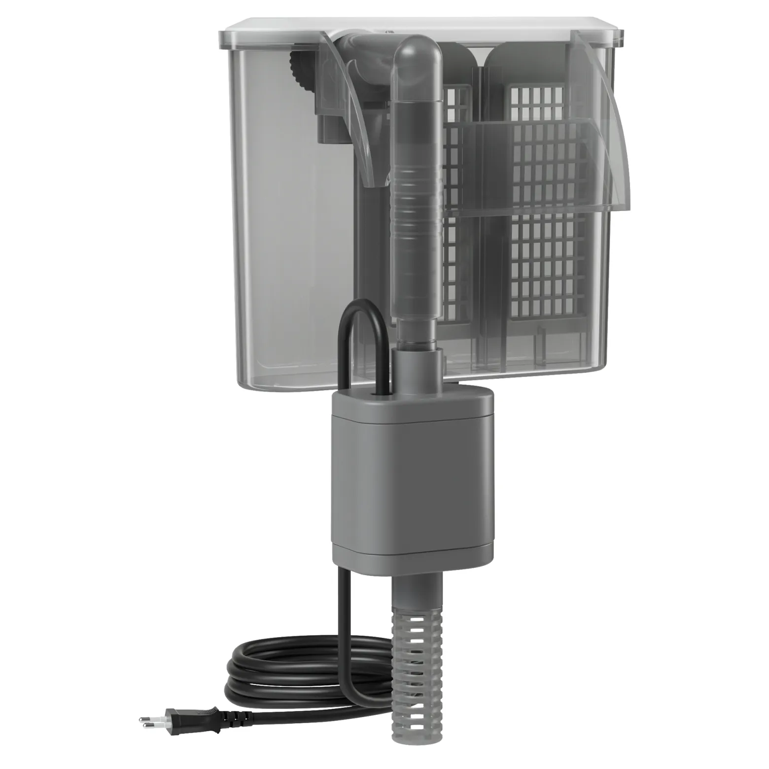 SunSun HBL-303 Hang on Filter Aquarium Anhängefilter 350l/h für Aquarien bis 40l, mit Filtermedien