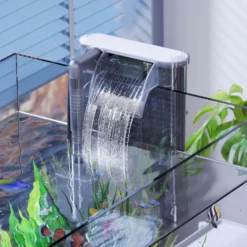 SunSun HBL-302 Hang on Filter Aquarium Anhängefilter 350l/h für Aquarien bis 20l, mit Filtermedien