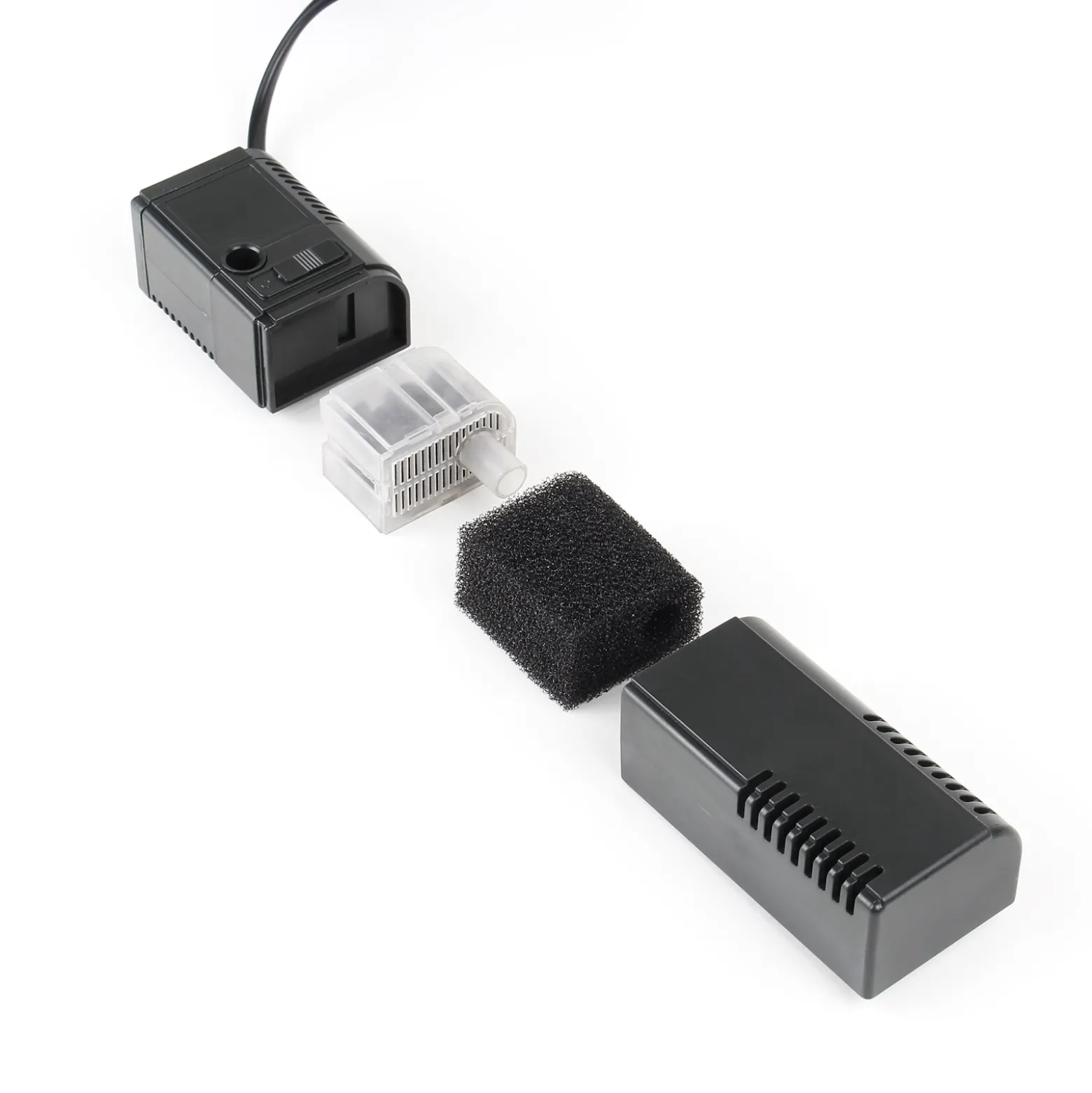 SunSun HJ-611B Innenfilter Aquarium mit Pumpe 450l/h 6W Filterpumpe für kleines Aquarium bis 60 Liter