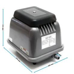SunSun HJB-280 Teichbelüfter 16800l/h 200W Luftpumpe für Aquarium und Teiche für eisfreies Wasser im Winter und Sauerstoffzufuhr im Sommer