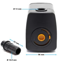 SunSun HJ-931 ECO Aquarium Pumpe 800 L/h 18 W kleine Aquariumpumpe 89×56×75 mm mit regulierbarem Durchfluss für Mini Aquarium