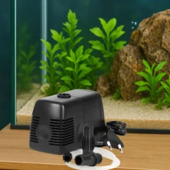 SunSun HJ-1542 ECO Aquarium Pumpe 1400 L/h 28 W kleine Aquariumpumpe mit Filterschwamm und Sauerstoffschlauch für Mini Aquarium