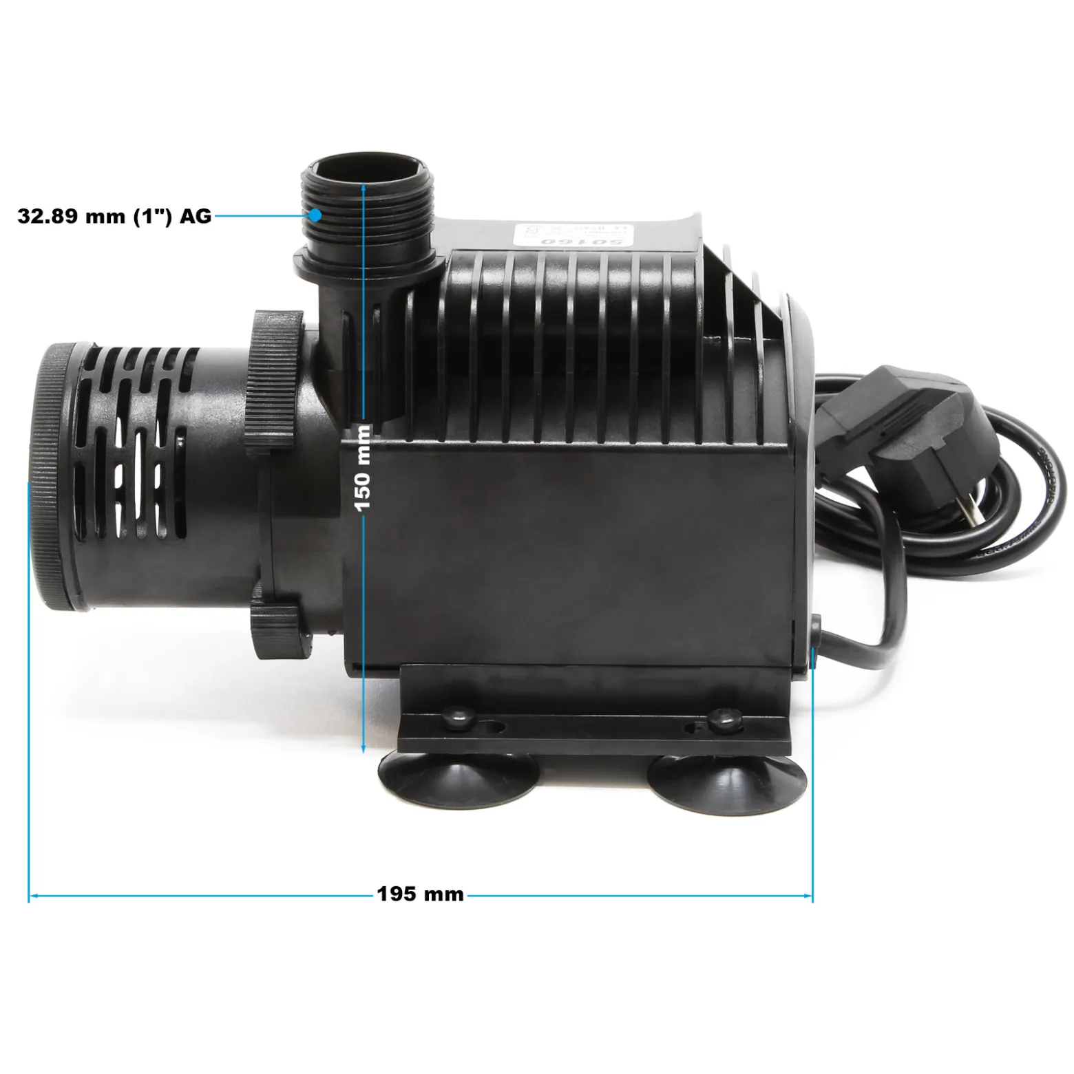 SunSun HJ-5000 ECO Teichpumpe SET 4000 l/h / 65 W Filterpumpe Bachlaufpumpe für Koiteiche Gartenteichpumpe Teichfilterpumpe Umwälzpumpe