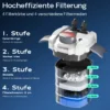 SunSun HW-704A Aquariumaußenfilter 2000 L/h 45Watt mit 4 Stufen, Filtermedien, Aquarium, Filterpumpe