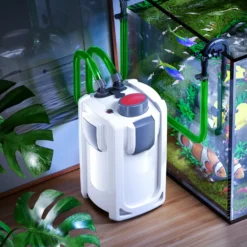 SunSun HW-702A Aquarium Außenfilter 1000 L/h 24 W, 3 Stufen, Filterpumpe, Filtermedien