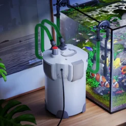 SunSun HW-404B Aquarium Außenfilter 2000 L/h 4 Stufen mit 9 W UV-Lampe, Filtermedien