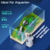 SunSun HW-402B Aquarium Außenfilter 1000 L/h mit 9 W UVC Klärer und 3 Stufen inkl Filtermaterial, Filtemedien, Filterpumpe