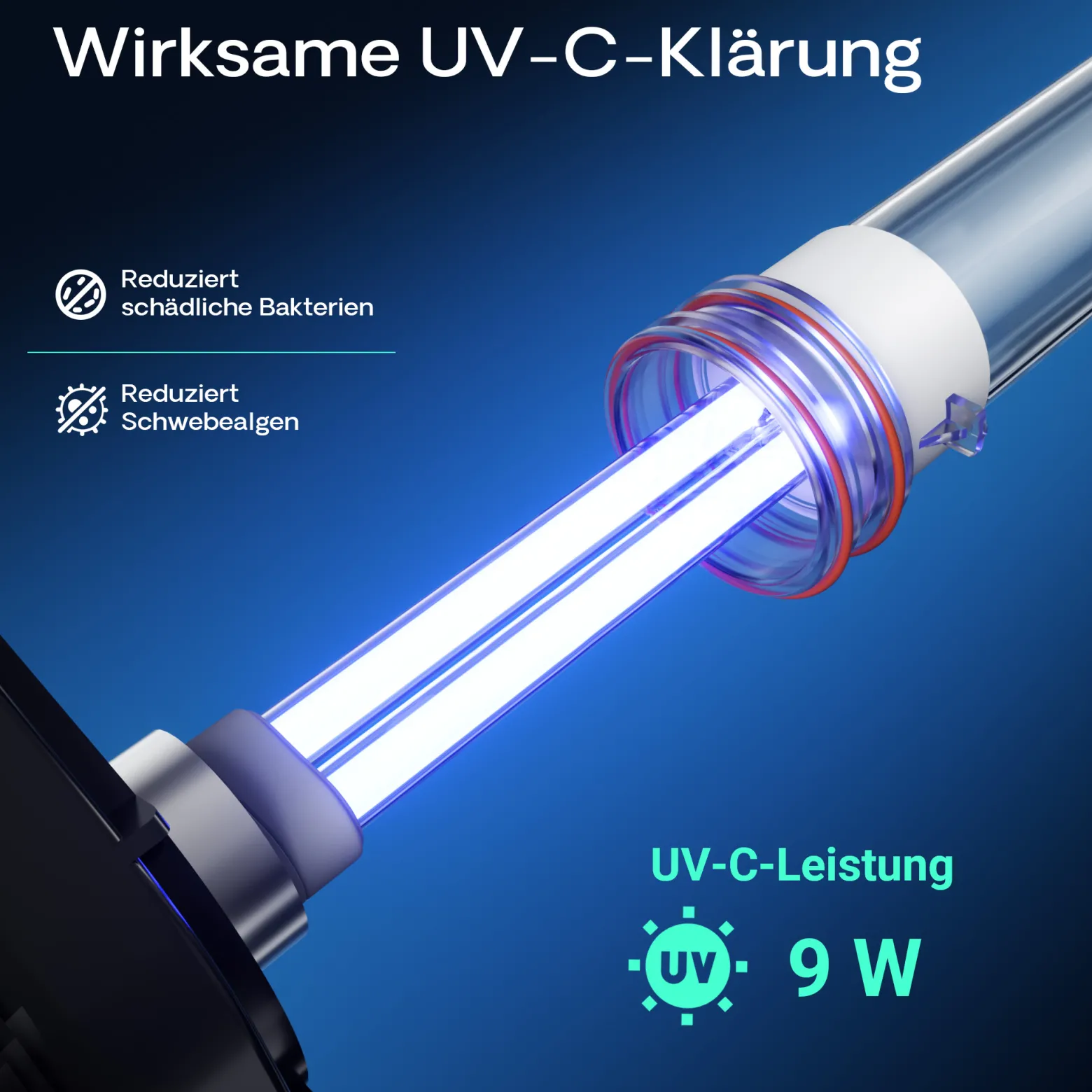 SunSun HW-402B Aquarium Außenfilter 1000 L/h mit 9 W UVC Klärer und 3 Stufen inkl Filtermaterial, Filtemedien, Filterpumpe