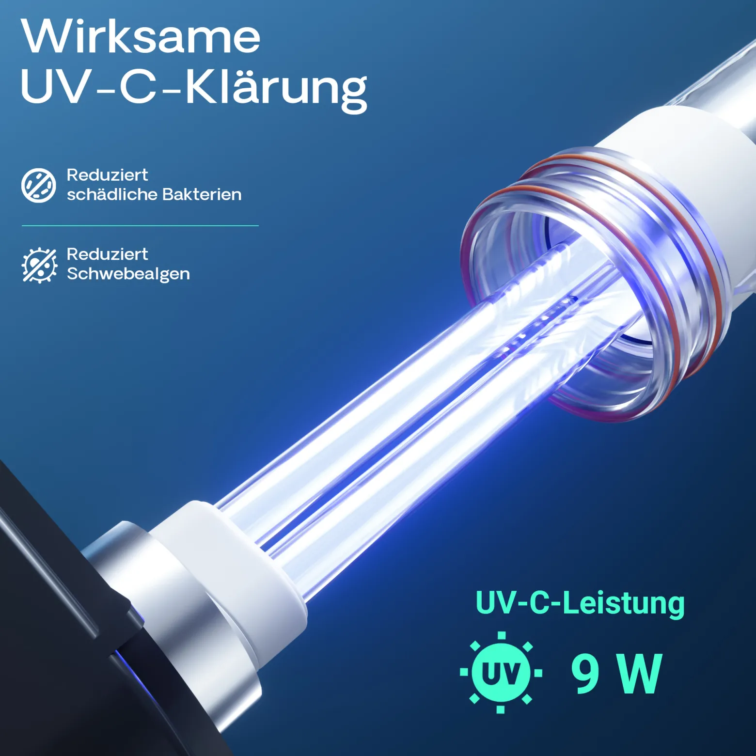 SunSun HW-703B Aquariumaußenfilter 1400 L/h 30 W mit 9 W UVC und 3 Stufen Filter Aquarium