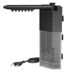 SunSun JP-092 Innenfilter Aquarium mit Pumpe 250 l/h 3W Eckfilter S für kleines Aquarium bis 40 L