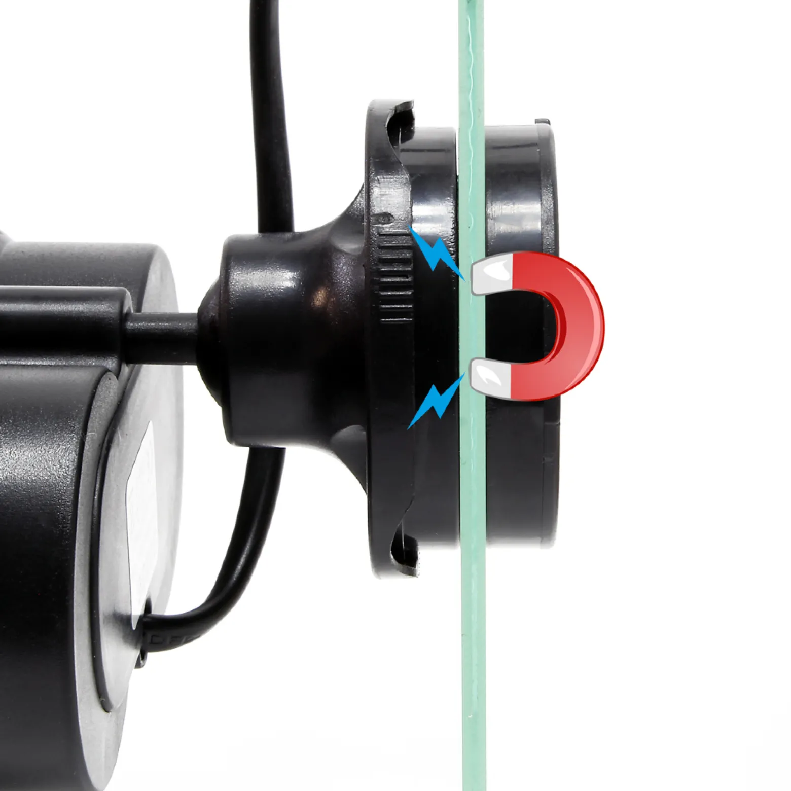 SunSun JVP-201AB Strömungspumpe 6000 l/h 12 W Aquarium Pumpe mit 2 schwenkbaren Düsen, Saugnapf und Magnethalter zur einfachen Befestigung