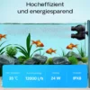 SunSun JVP-202A Strömungspumpe 12000 l/h 24 W Aquarium Pumpe mit 2 schwenkbaren Düsen und Saugnapf zur einfachen Befestigung