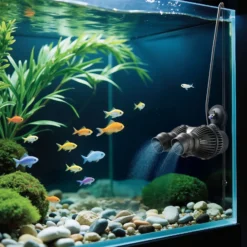 SunSun JVP-200A Strömungspumpe 5000 l/h 7 W Aquarium Pumpe mit 2 schwenkbaren Düsen und Saugnapf zur einfachen Befestigung