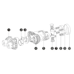SunSun JVP-230 Strömungspumpe Dual Wavemaker Magnethalter 6000l/h 8W schwenkbar Süß- & Salzwasser