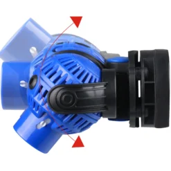 SunSun JVP-231 Strömungspumpe 8000 l/h 12 W Aquarium Pumpe mit 2 schwenkbaren Düsen, Magnethalter zur einfachen Befestigung und Durchflussregler