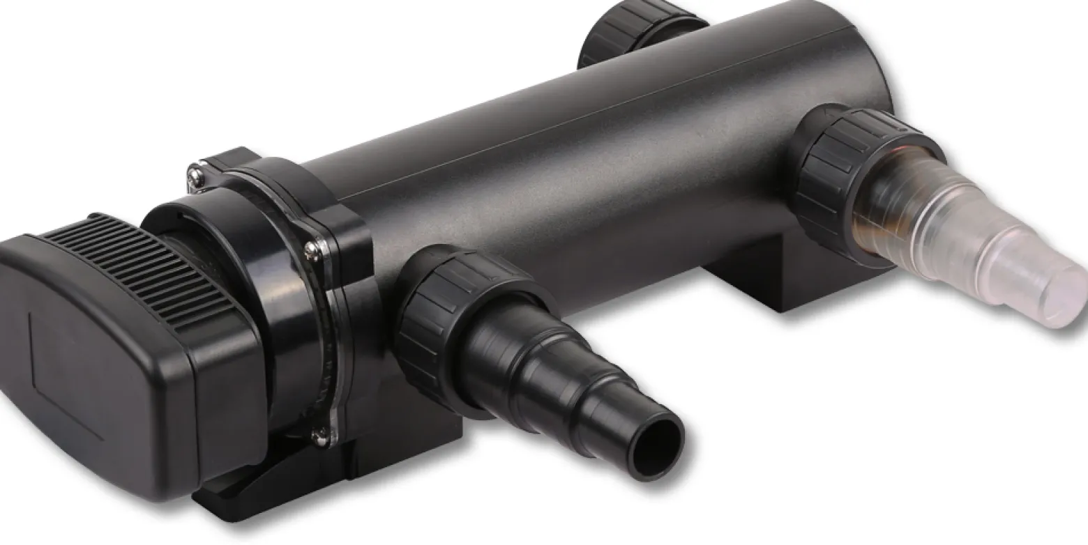 SunSun Komplettset: CBF-350B Teichfilter bis 60000 L Teichfilteranlage als Durchlauffilter, CUV-318 Teichklärer UVC Klärer mit 18 Watt UV-C Leistung