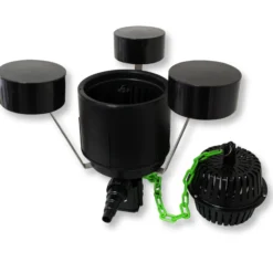 SunSun Komplettset: CBF-350B Teichfilter bis 60000 L Teichfilteranlage, NEO10000 Teichpumpe 10000l/h 80W, CUV-272 Teichklärer 72W, 25m Teichschlauch 25 mm, CSP-250 Skimmer 2500l/h 45W, Y-Verteiler