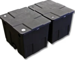SunSun Komplettset: CBF-350B Teichfilter bis 60000 L Teichfilteranlage als Durchlauffilter, CUV-636 Teichklärer UVC Klärer mit 36W, 5m Teichschlauch 25 mm (1